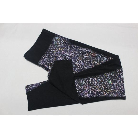 Spalding women's wide waist athletic compression performance workout leggings L - Picture 4 of 8